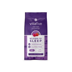 Vitafive Melatonin az alváshoz 5 mg- Eper ízű, 30 adag