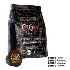 Caffé gioia kávékapszula dolce gusto kávégépekkel kompatibilis 100% arabica kivitel 10 db