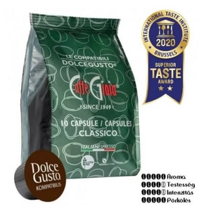 Caffé gioia kávékapszula dolce gusto kávégépekkel kompatibilis 100% classic kivitel 10 db