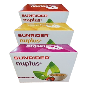 Sunrider Nuplus növényi élelmiszer Áfonyás, 10 x 15g