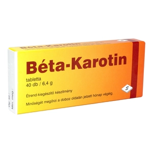 Selenium Pharma Bt. Béta-Karotin tabletta 10 mg, 40 db