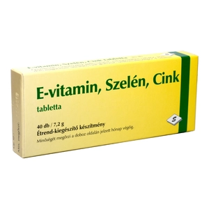 Selenium Pharma E-vitamin,szelén,cink-tabletta, 40 db