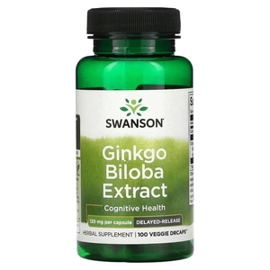 Swanson Ginkgo Biloba Kivonat 120 mg, 100 db