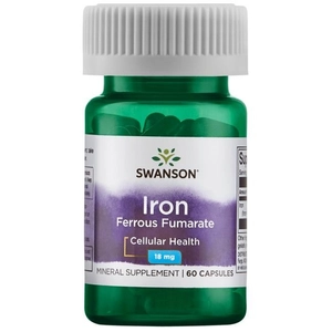 Swanson Iron Fumarate (Vas - Fumarát) 18 mg, 60 db