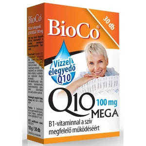 BioCo Vízzel elegyedő Q10 MEGA 100mg B1-vitaminnal, 30 db kapszula