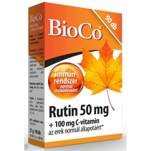 BioCo Rutin 50mg + 100mg C-vitamin, 90 db tabletta