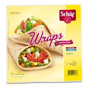 Schär Wraps gluténmentes tortilla tekercs, 160 g