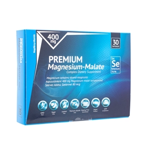 Napfényvitamin Prémium Magnézium-malát 400 mg szerves kötésű szelénnel 80 mcg, 30db
