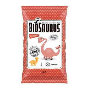 Biopont Biosaurus bio Kukoricás snack, ketchupos, 50 g