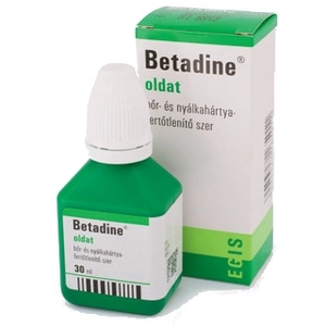 Betadine bőr- és nyálkahártya fertőtlenítő, 30 ml