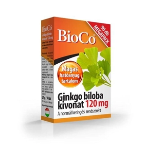 BioCo Ginkgo biloba kivonat 120 mg Megapack, 90 db