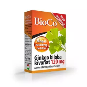 BioCo Ginkgo biloba kivonat 120 mg Megapack, 90 db