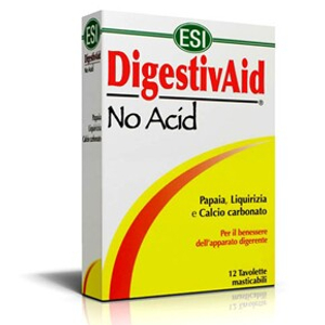 ESI Digestiv Aid  No Acid lúgosítósavlekötő tabletta 12db