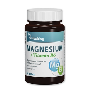 Vitaking Magnézium + B6 tabletta, 30 db