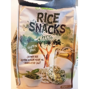 Rice Snack Pesto - Gluténmentes pestos rizs snack, 50 g