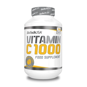 BioTech Vitamin C 1000 bioflavonoiddal és csipkebogyó kivonattal, 100 tabletta