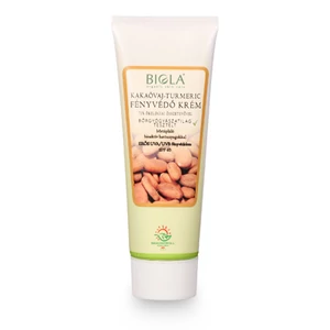Biola Kakaóvaj-turmeric fényvédő krém, dermatológiailag tesztelt, sötét, 75 ml