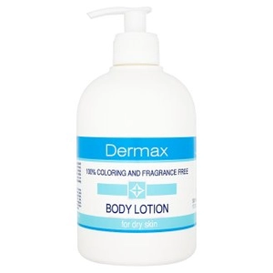 Dermax Színezék- és illatmentes testápoló száraz bőrre, 500 ml
