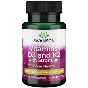 Swanson D3+K2 Vitamin kapszula 60 db