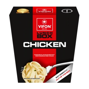 Vifon Lunch Box Csirke Ízesítésű Instant Rizstészta Étel Dobozban 85g
