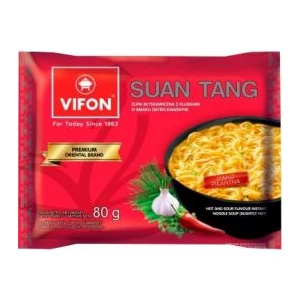 Vifon Suan Tang Pekingi Instant Tésztás Leves (Enyhén Csípős) 80g