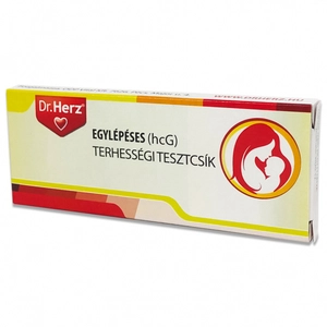 Dr. Herz Egylépéses(10 mIU/ml hcG) terhességi tesztcsík, 1 db