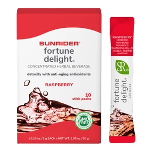 Sunrider Fortune Delight Málnás italpor, 10 db x  3g tasak