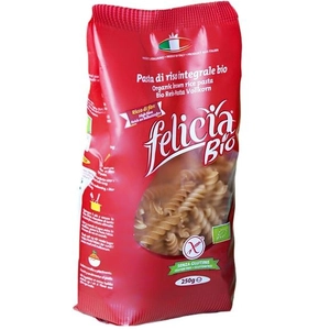 Felicia Bio Gluténmentes Tészta barna rizs fusilli 250g