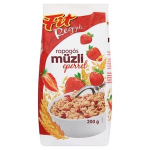 Fit Reggeli ropogós müzli eperrel, 200 g