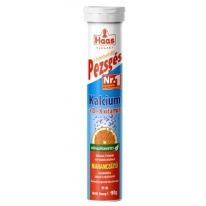 Haas pezsgőtabletta, 20 db - Kalcium + D + K-vitamin