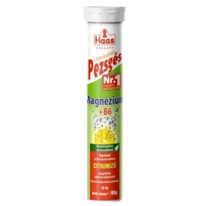 Haas pezsgőtabletta - Magnézium + B6, 20 db
