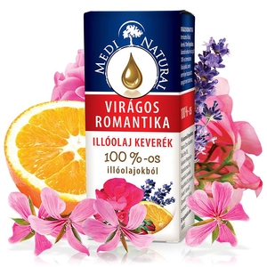 Medinatural Virágos romantika természetes illóolaj keverék, 10 ml