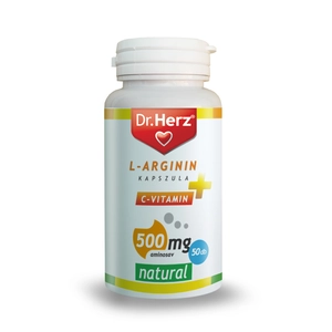 Dr. Herz L-Arginin + C-vitamin 500 mg kapszula, 50 db