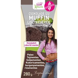 Szafi Reform Étcsokoládé ízű muffin lisztkeverék édesítőszerrel, 280 g