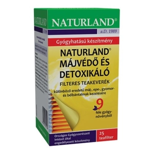 Naturland Májvédő tea filteres, 25x1,5g