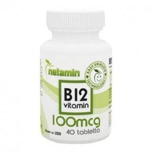 Netamin B12-vitamin tabletta, 40 db