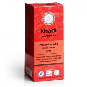 Khadi Növényi hajfesték por  Élénkvörös, 100% Henna-tartalommal 100 g