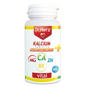 Dr. Herz Kalcium + Magnézium + Cink + D3 90db tabletta