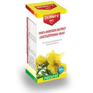 Dr. Herz 100% hidegen sajtolt ligetszépemag-olaj, 50 ml