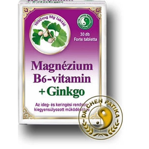 Dr. Chen Magnézium B6 Ginkgo Forte tabletta, 30 db