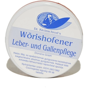 Wörishofener Leber- und Gallenpflege máj- és epebántalmak ellen, 60 db