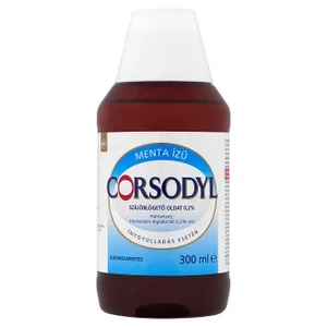 Corsodyl alkoholmentes, antibakteriális szájöblögető, 300 ml