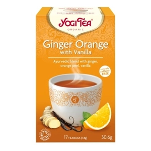 Yogi Bio Narancsos gyömbér tea vaníliával, GINGER ORANGE, 17 filter