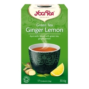 Yogi Bio Zöld tea gyömbérrel, citrommal, GREEN TEA GINGER LEMON, 17 filter