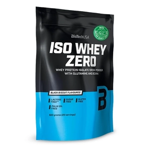 BioTech Iso Whey Zero lactose free 500g - Black biscuit