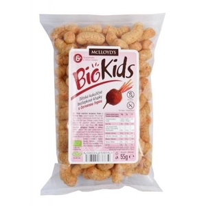 Biokids Bio Extrudált Kukorica Snack Céklás 55 g