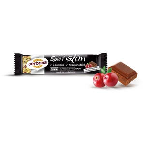 Cerbona szelet slim csokoládés-vörös áfonyás 35 g