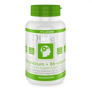 Bioheal Magnézium + B6-vitamin szerves, nyújtott felszívódású, 70 db