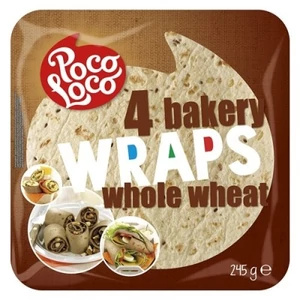 Poco loco tortilla teljes kiörlésű, 245 g