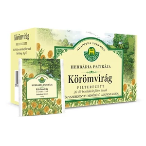 Herbária körömvirág szirom tea, 20x0,8g borítékolt filter/doboz, 20 filter